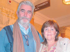 John Alderton and his wife Pauline Collins