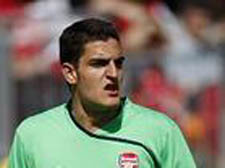 Assured - Italian keeper Vito Mannone was the man of the match in Arsenal's 1-0 win at Fulham