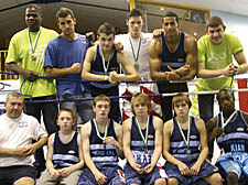 Team effort: The St Pancras boys show off their medal haul, including seven gold and three silver