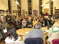 More than 100 people packed into the Belsize library to voice their concerns at the council’s plans