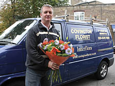 Gary, happy to have his van &ndash; and his stock &ndash; back