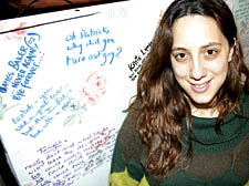 West Hampstead Jewish Community Centre arts director Barbara Emsani with the wailing wall