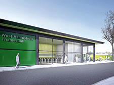 An artist’s impression of how the West Hampstead Thameslink station could look with improved walking access