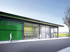 An artist&rsquo;s impression of how the West Hampstead Thameslink station could look with improved walking access
