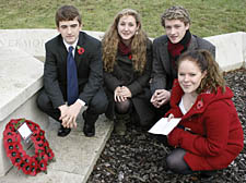 University College School youngsters Ben Brooks, Sophia Pedlow, Laura Sartenaer and Jonathan Pilgrim
