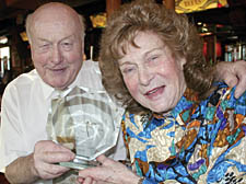 Patrick and Margaret Quinn celebrate their award