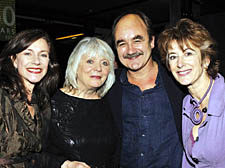 Actors Belinda Lang, Alison Steadman, David Haig and Maureen Lipman