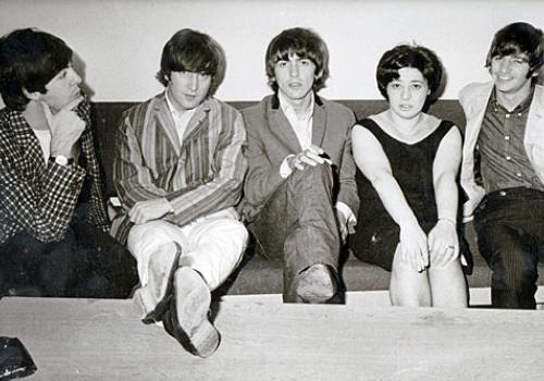 Judith Simons with the Beatles in 1964