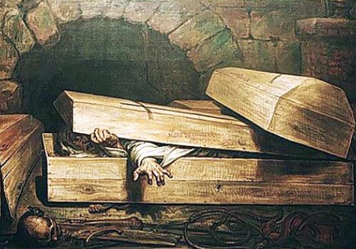 Anton Wiertz’s nightmare painting ‘The Premature Burial’ 1854