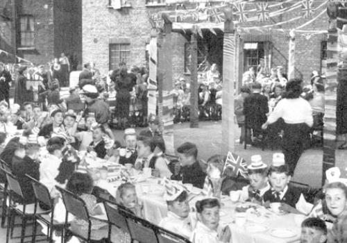 Party at St Mary’s Flats celebrating the Queen’s coronation on June 2 1953
