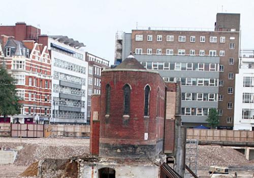 The former Middlesex Hospital site