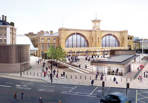 Architects’ drawings of how the King’s Cross square could look