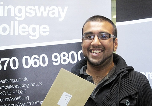 Westminster Kingsway College student Mohammed Mahbub Rahman