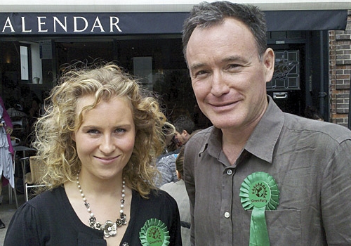  Brighton Green councillor Alex Phillips supporting Alexis Rowell in Highgate