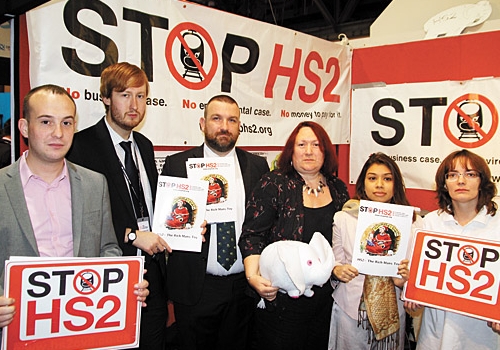 Camden councillors and HS2 campaigners in Liverpool