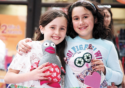Rosie Keene and Chloe Anais Offer, both aged 9