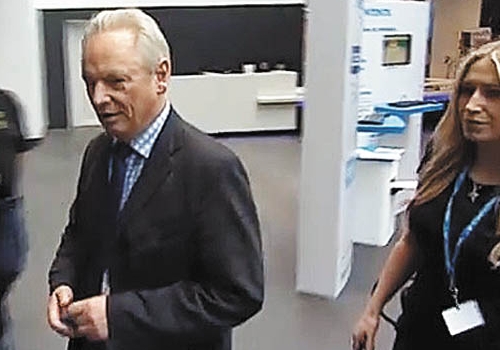 Laura Trott with Francis Maude
