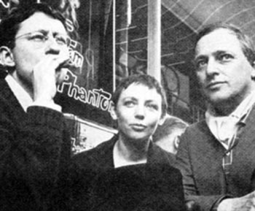 Guy Debord, his wife Michèle Bernstein and Asger Jorn.