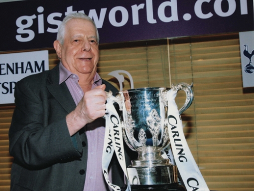 Morris Keston with the Carling Cup in 2008