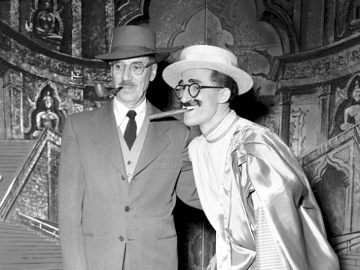 Ron Moody with Groucho Marx