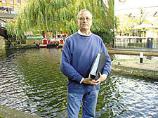 Campaigner Del Brenner at the canal