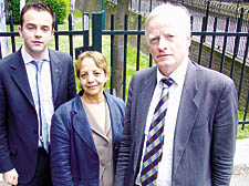 James Dunnett and two Labour councillors Cllr James Murray and Cllr Mouna Hamitouché 