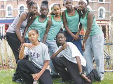King Henry&rsquo;s Walk dance group B Dot T strike a pose at the International Community Festival