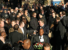 Dainton's funeral, Ian Wright joins morners