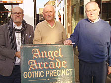 Arcade traders under threat: From left, Graham Thurston, Tony O'Loughlin and Ron Smith 