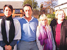 Angry residents Pushkin Cambridge, John Hayes, Lisa Miles and Liz Case