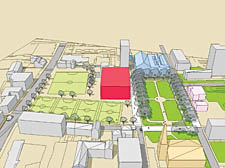 The proposed new Finsbury Leisure Centre and Ironmonger Row Baths