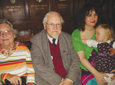 Family history: from left, Sheila Tiley, George Tiley, Esther Tiley and her two-year-old daughter Iris