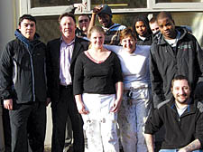 Staff and young people at Springboard Islington