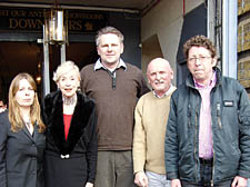 From left: Mall Traders Esme Johnston, Baroness Ilse von Beregshasy, Mark Gorringe , Tony O’Loughlin, and Cllr Martin Klute