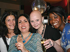 Gail Porter with her friends Sarah Micheal, Kandise Abiola and Muriel Doolan