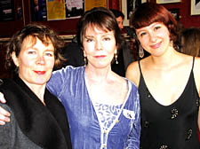 Actress Celia Imrie, Stephanie Sinclaire and her daughter Katy Kastin at the launch of the new King’s Head season