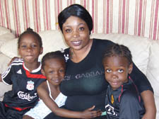 Role model: Meleisha with Quesi, 8, Shanayde, 5, and Tyrese, 7