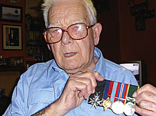War veteran 'too old to carry flag'