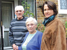 Les Hyde and his wife Vera with Councillor Catherine West