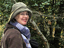 Artist Emily Ault, pictured in her sanctuary and inspiration, Queen&rsquo;s Wood