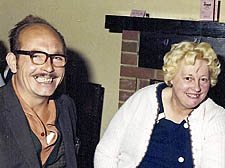 Ronald and Margaret Humberstone at Westward Ho, Devon, in the 1980s