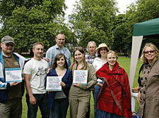 From left: Tom Wells, Martin Tonitto, Joanne Riggs, Tom Hitchman, Cinzia Sarigu, Roger Wright, Isabel Carlisle, Linda Shanson and Fiona Dunlop