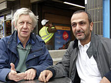 Cllr Kasprzyk and Metro caf&eacute; owner Mahmoud Ismail