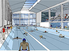 A detail from a series of artist’s impressions of how the historic Ironmonger Row Baths might llook after the planned £16m makeover