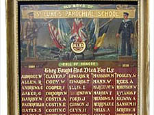 AN OIL-painted tribute to First World War dead, which hung for years on the walls of a cajun restaurant in Texas, was this week returned to Finsbury &ndash; with a little help from Facebook.