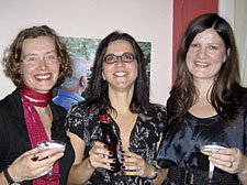 Film organisers Rebecca Hodgson, Ronit Dassa and Louise Lord at the premiere screening