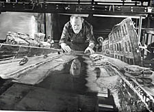 Yuri Norstein at work in his studio