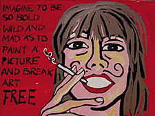 ‘Break Art Free’, a self portrait