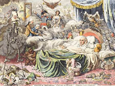 Political Dreamings by James Gillray in 1801 – apocalyptic nightmares of the early 19th century