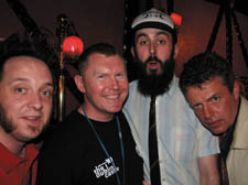  From left: Dan le Sac, Henry Conlan, Scroobius Pip and Suggs